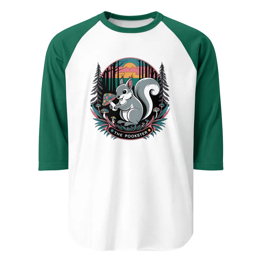 Sunset Mushroom Squirrel Raglan Tee product image (1)