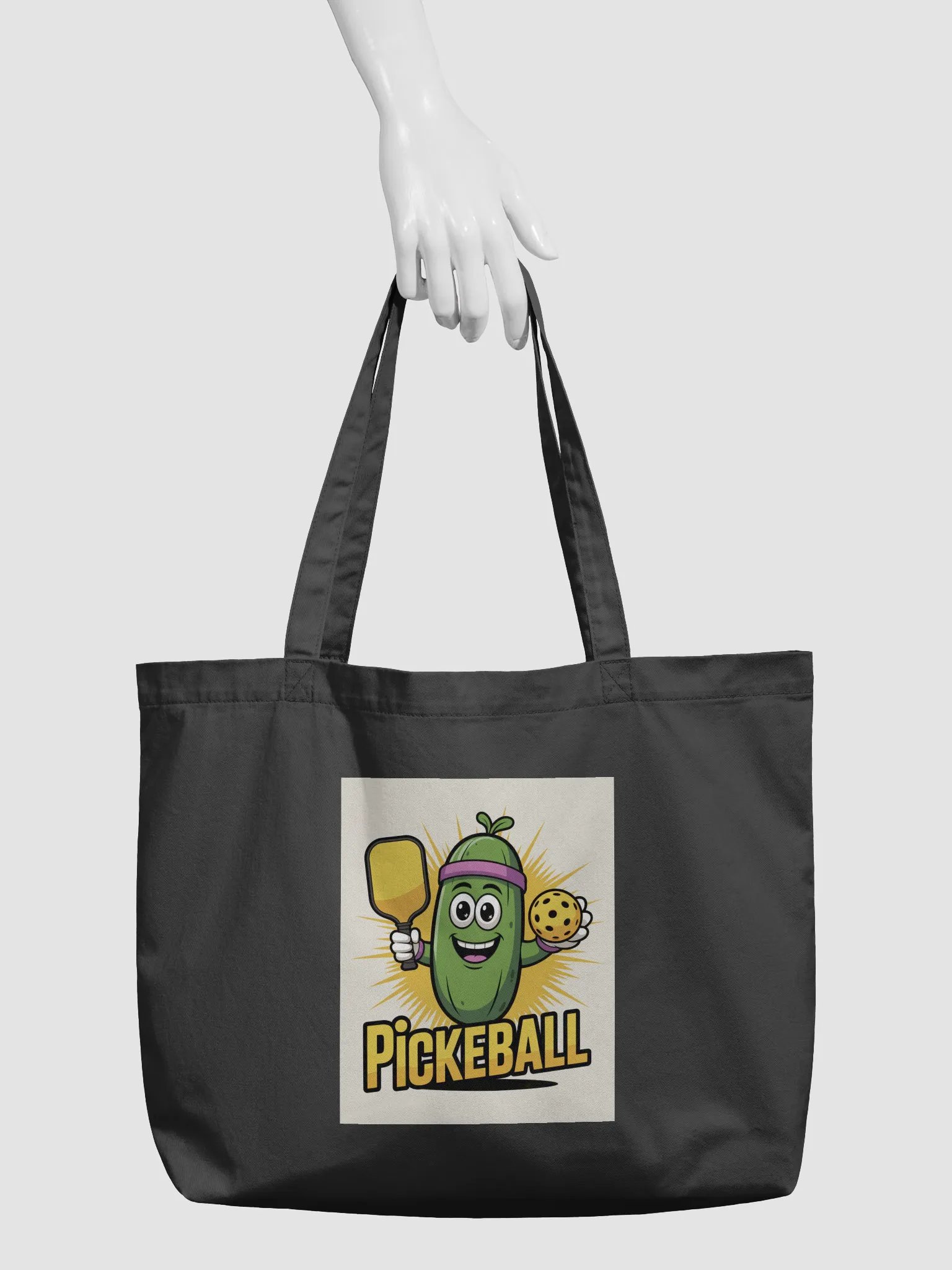 Pickleball Champ Canvas Tote (Beige) product image (5)