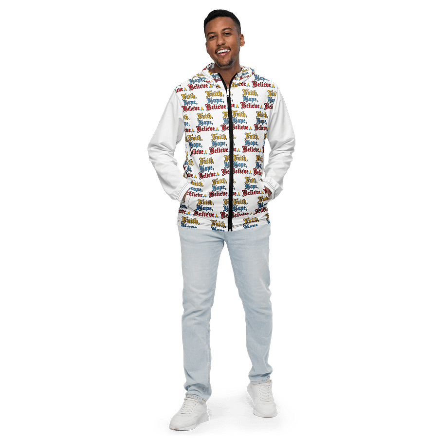 Faith Hope Believe Zipper Hoodie By Chilly Palmer Da Culture Experience product image (1)