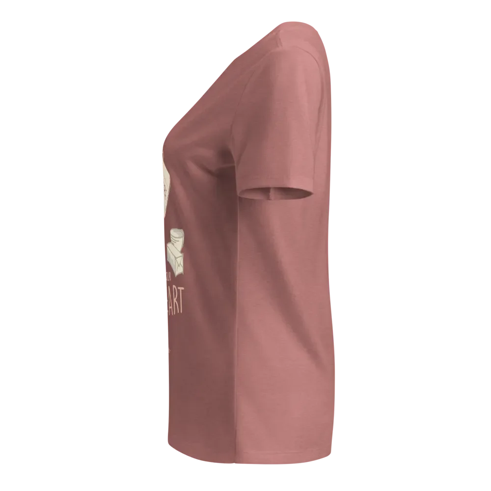 Measure With Your Heart (B+C Women's V-Neck) product image (6)