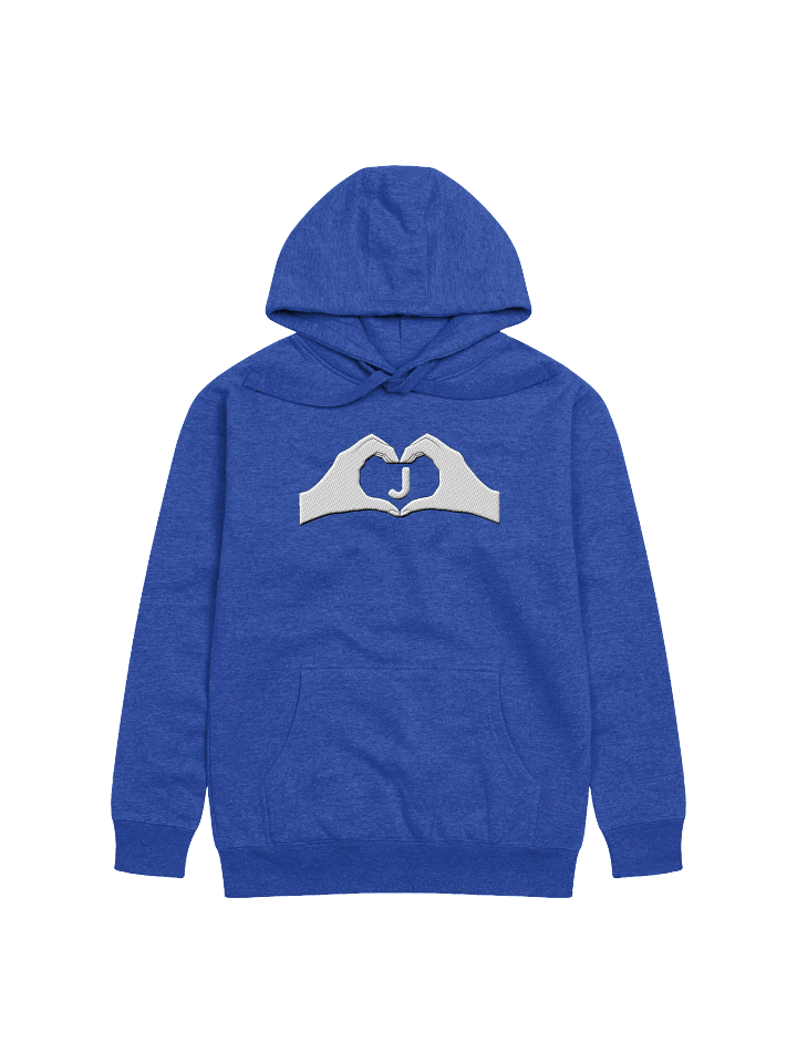 Heartfelt Love "J" Embroidered Unisex Premium Hoodie product image (41)