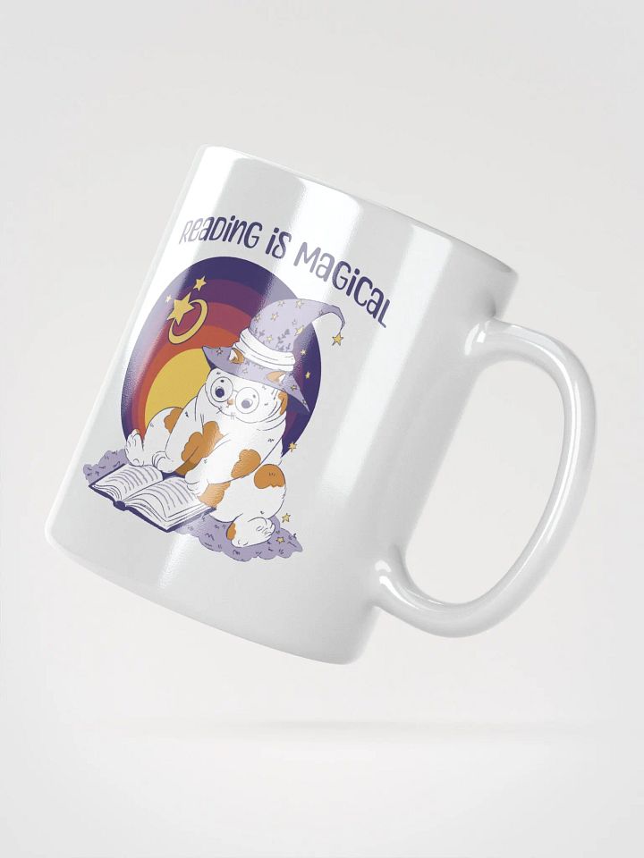 Reading Is Magical Adorable Cat Reading a Book product image (2)