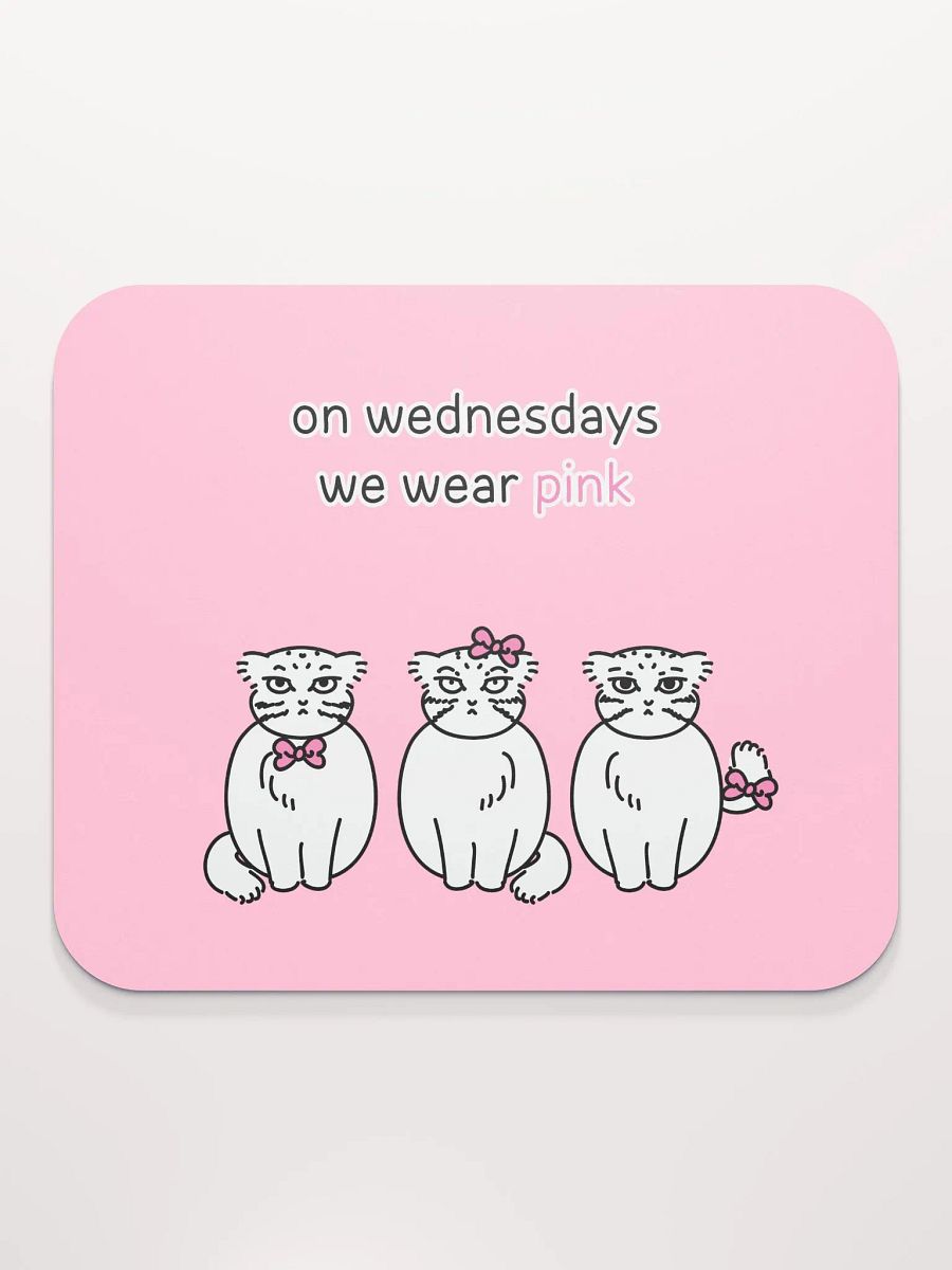 Pink Wednesdays Manul Ver. 2 - Mousepad product image (2)