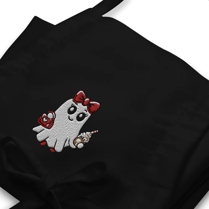 Stylish Ghost Embroidered Cooking Apron product image (2)