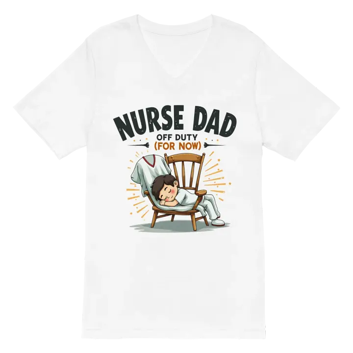 Nurse Dad Off Duty V-Neck Tee product image (2)