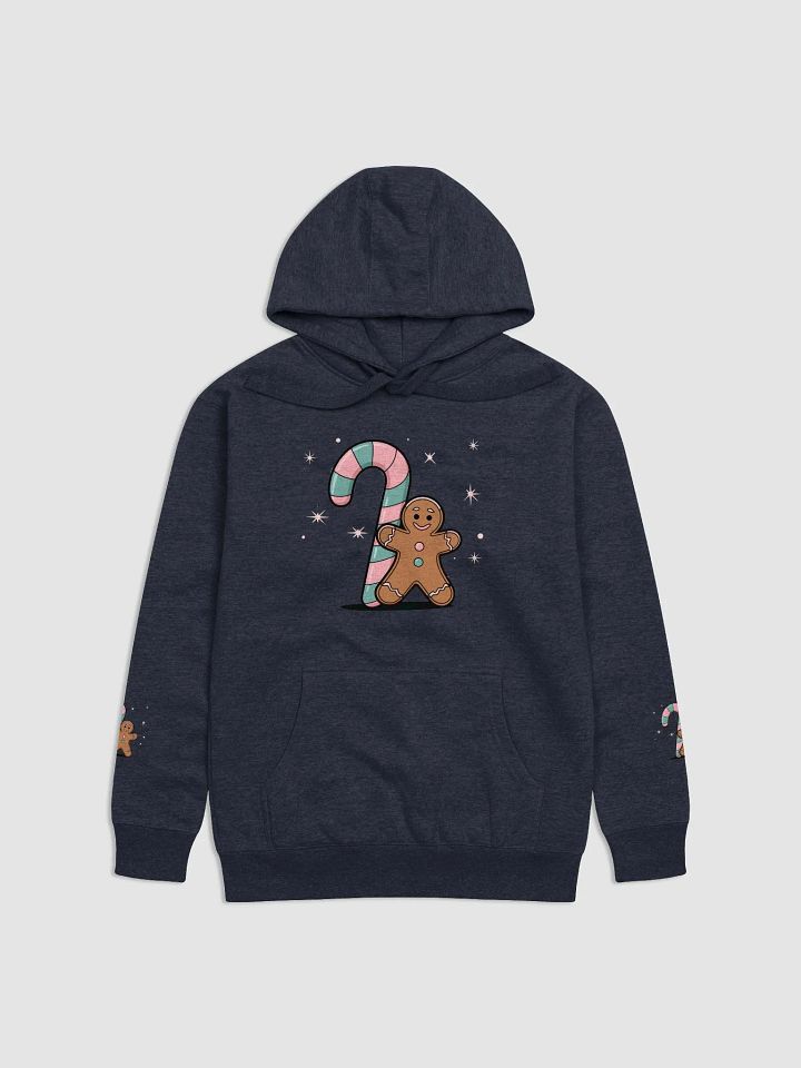 Festive Candy Cane and Gingerbread Man Hoodie product image (11)