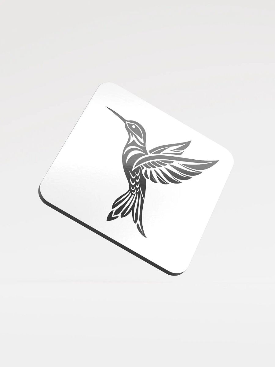 Sleek Glossed Hummingbird Cork Coaster product image (1)