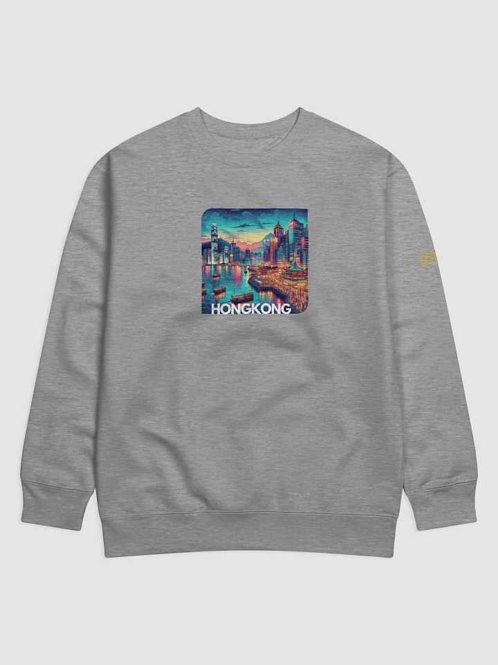 Cotton Heritage Premium Sweatshirt | AI Design Hongkong city product image (2)