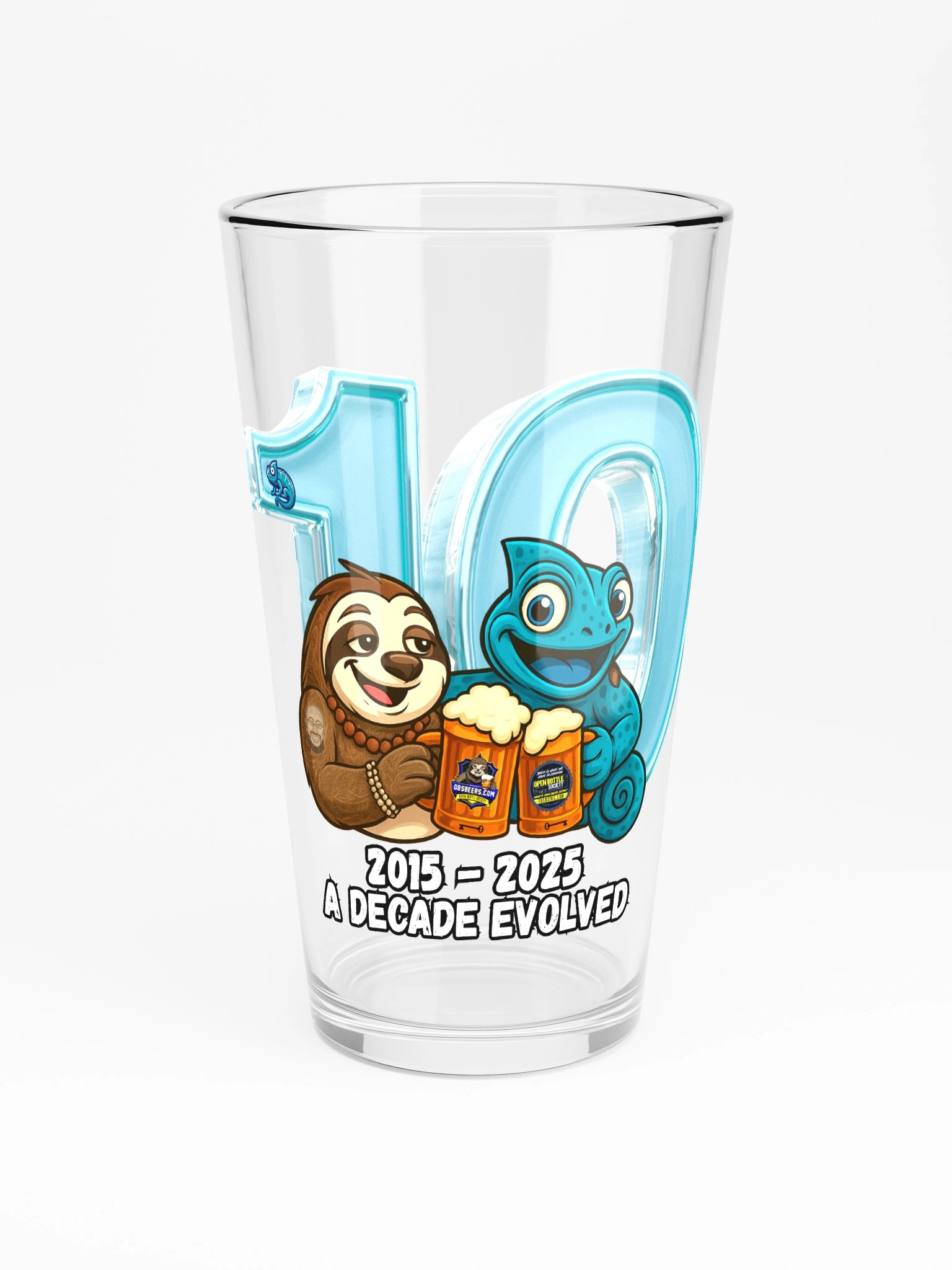 A Decade Evolved – 10 Year Anniversary Pint Glass product image (3)