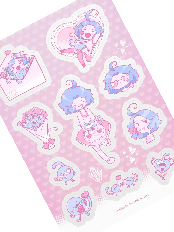 Valentines Day 2025 Special! Set #1 - Sticker Sheet product image (1)