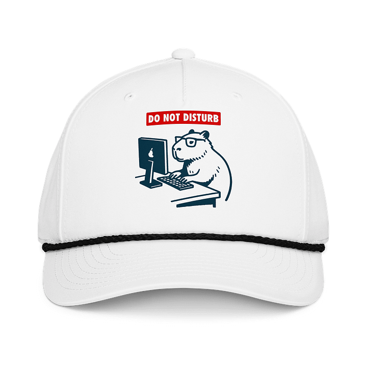 Do Not Disturb Capybara Laptop Cap product image (1)