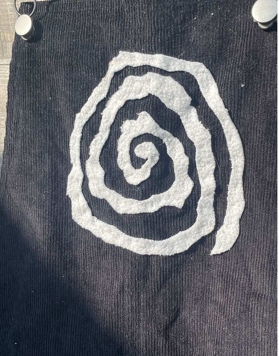 spiral courdoury pinafore dress product image (2)