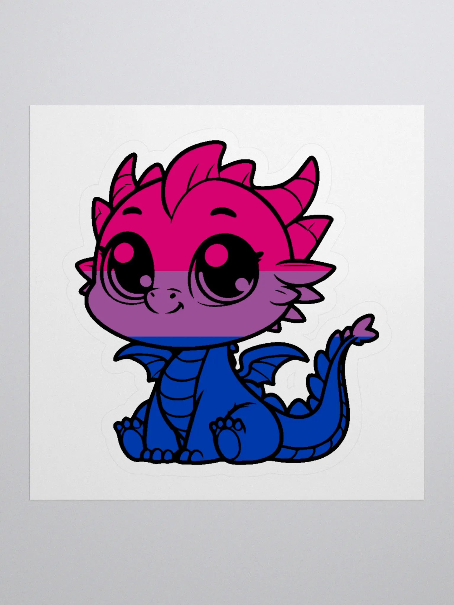 Bisexual Pride Dragon Sticker product image (1)
