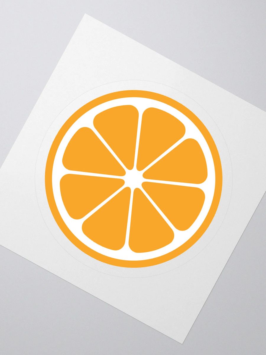MIKAN Sticker(White×Orange) product image (4)