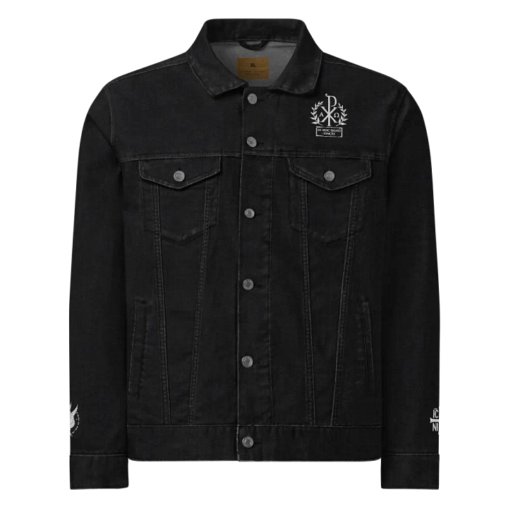 Divine Cross Emblem Denim Jacket product image (1)