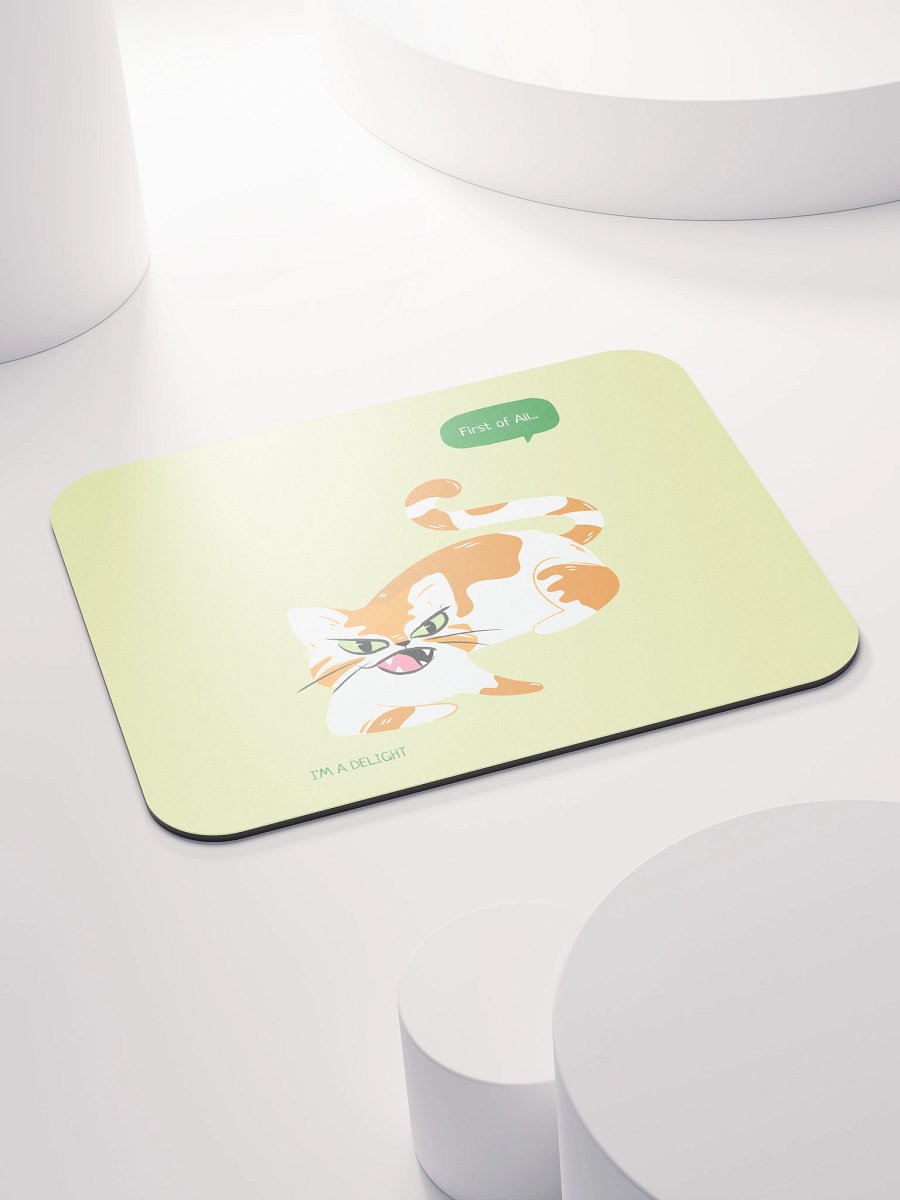 Sassy Cat Speech Bubble Mouse Pad product image (4)
