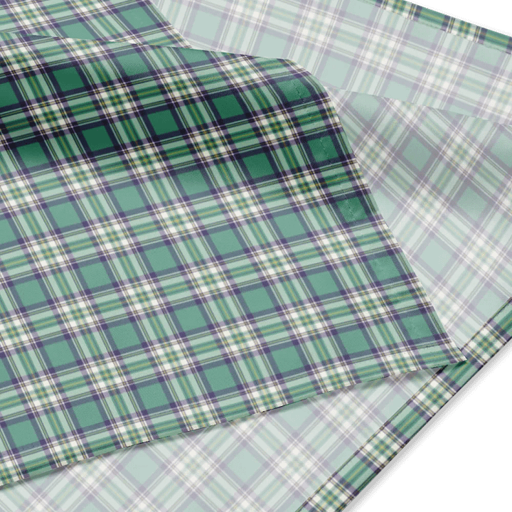 Light Green, Purple, and Yellow Plaid Bandana product image (2)