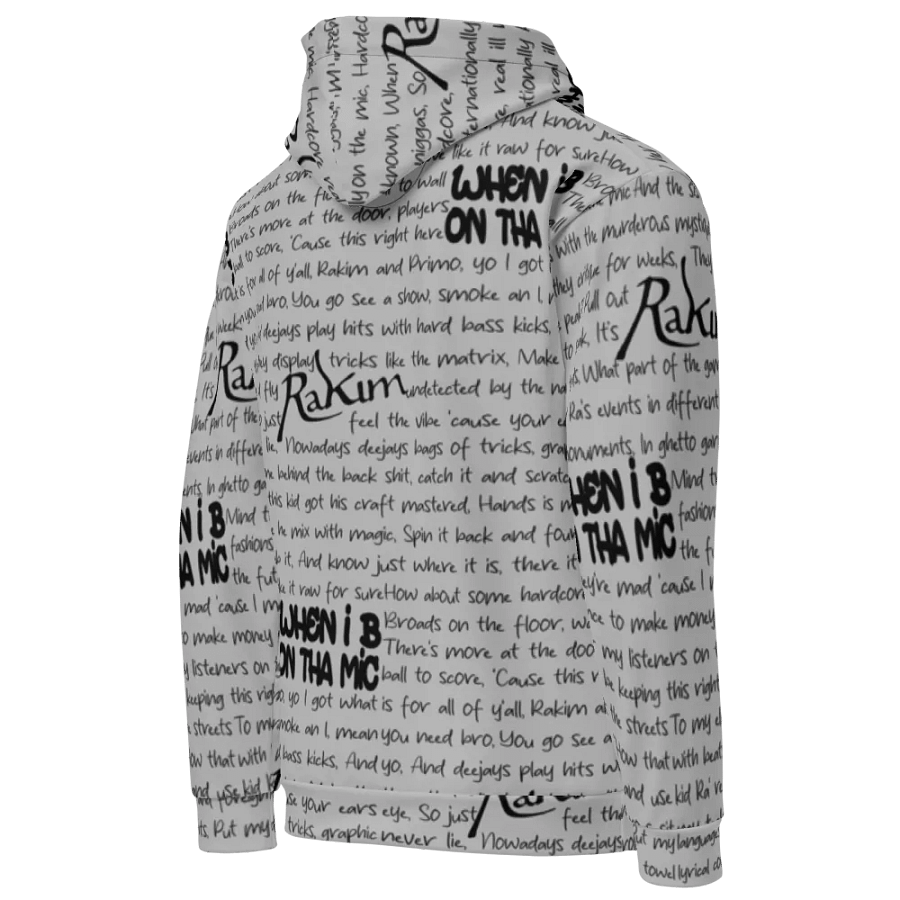 When I B On Tha Mic - Rakim - GREY - Unisex Hoodie product image (4)