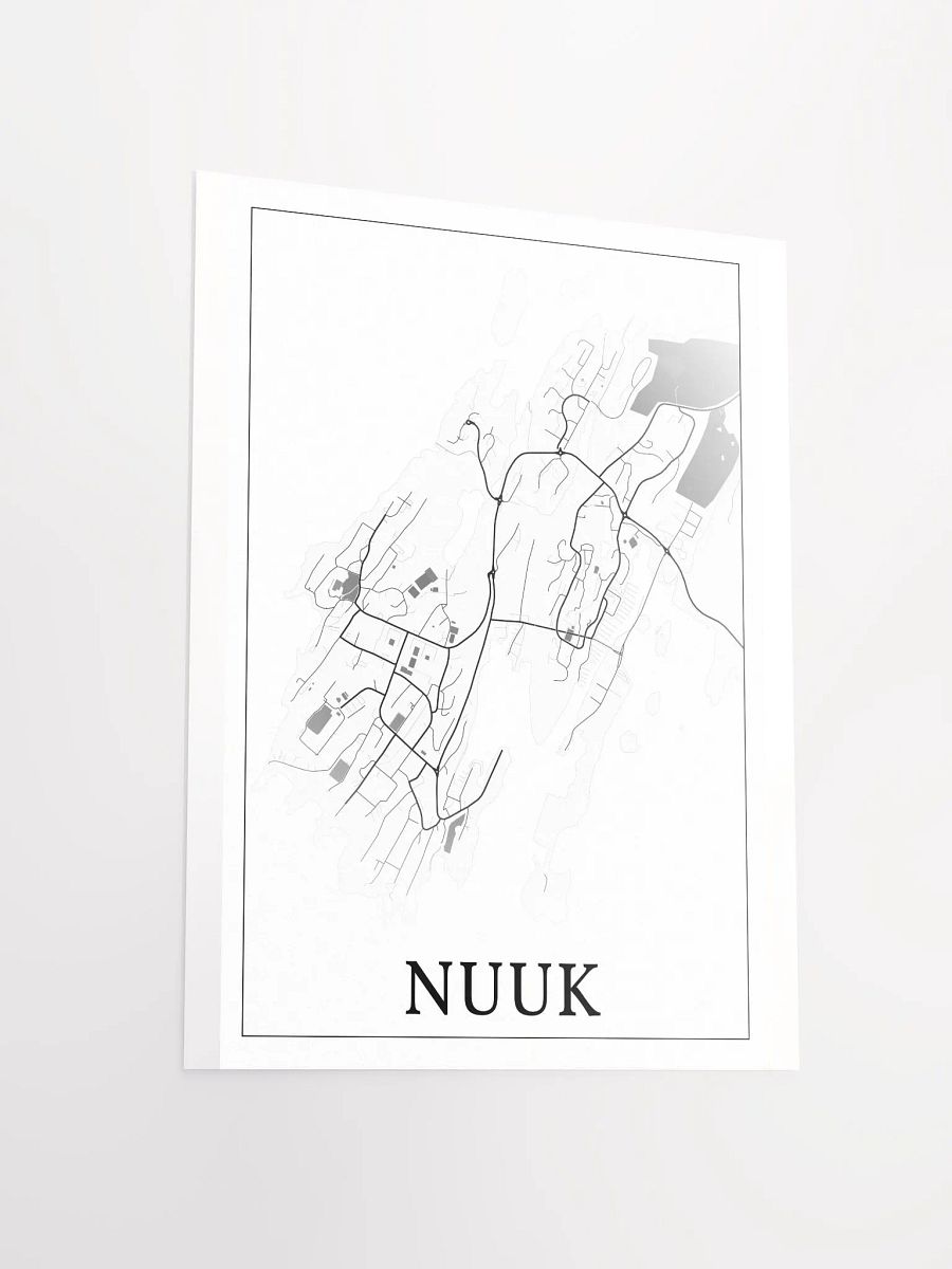Nuuk, Greenland, city map print product image (15)
