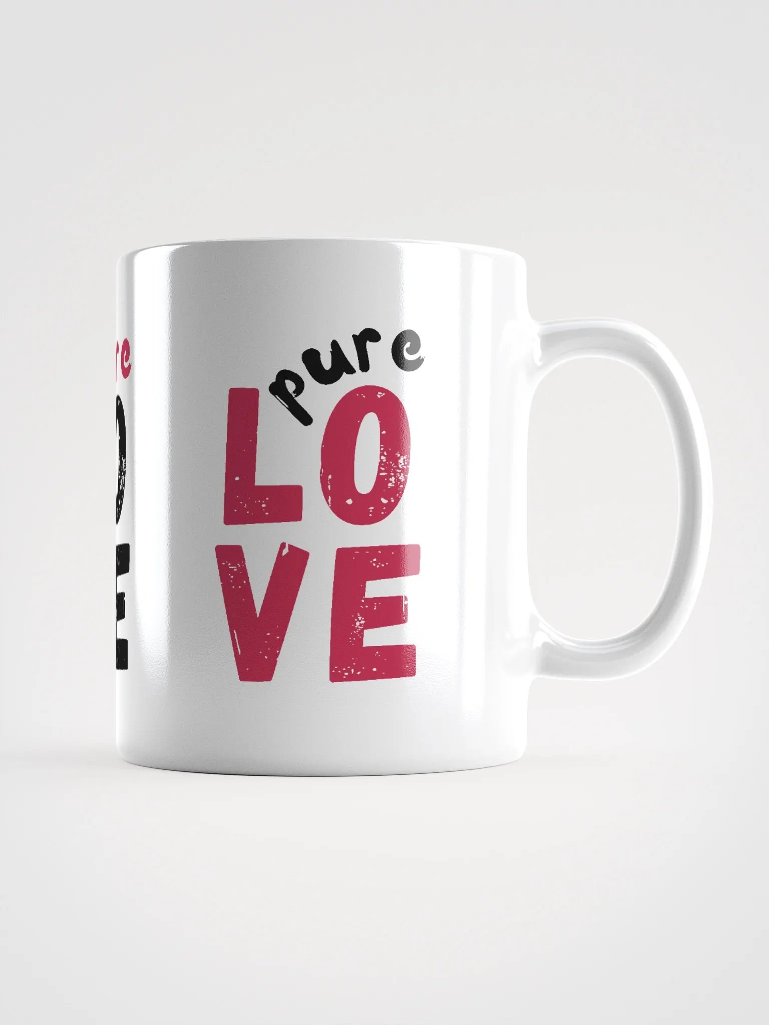Pure LOVE dual Color Black-Magenta white Mug product image (1)