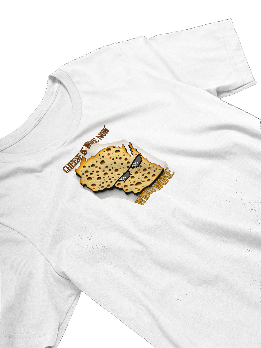 SC Win, Cheese is Woke Now, White Tee product image (3)