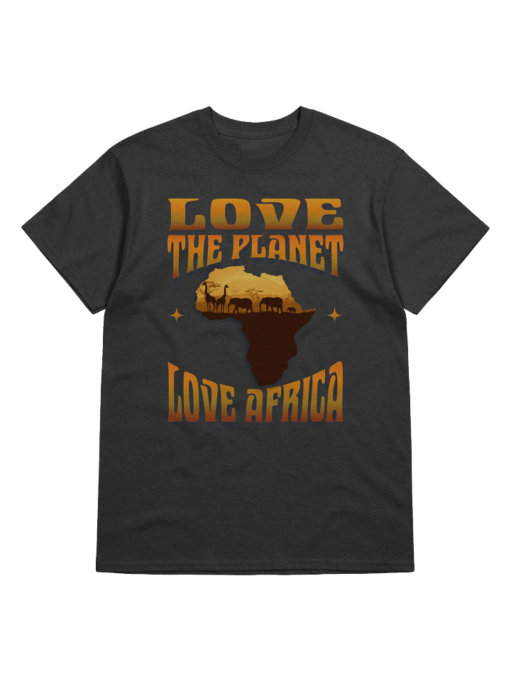 Love The Planet, Love Africa, African Wildlife Sunset T-Shirt product image (6)