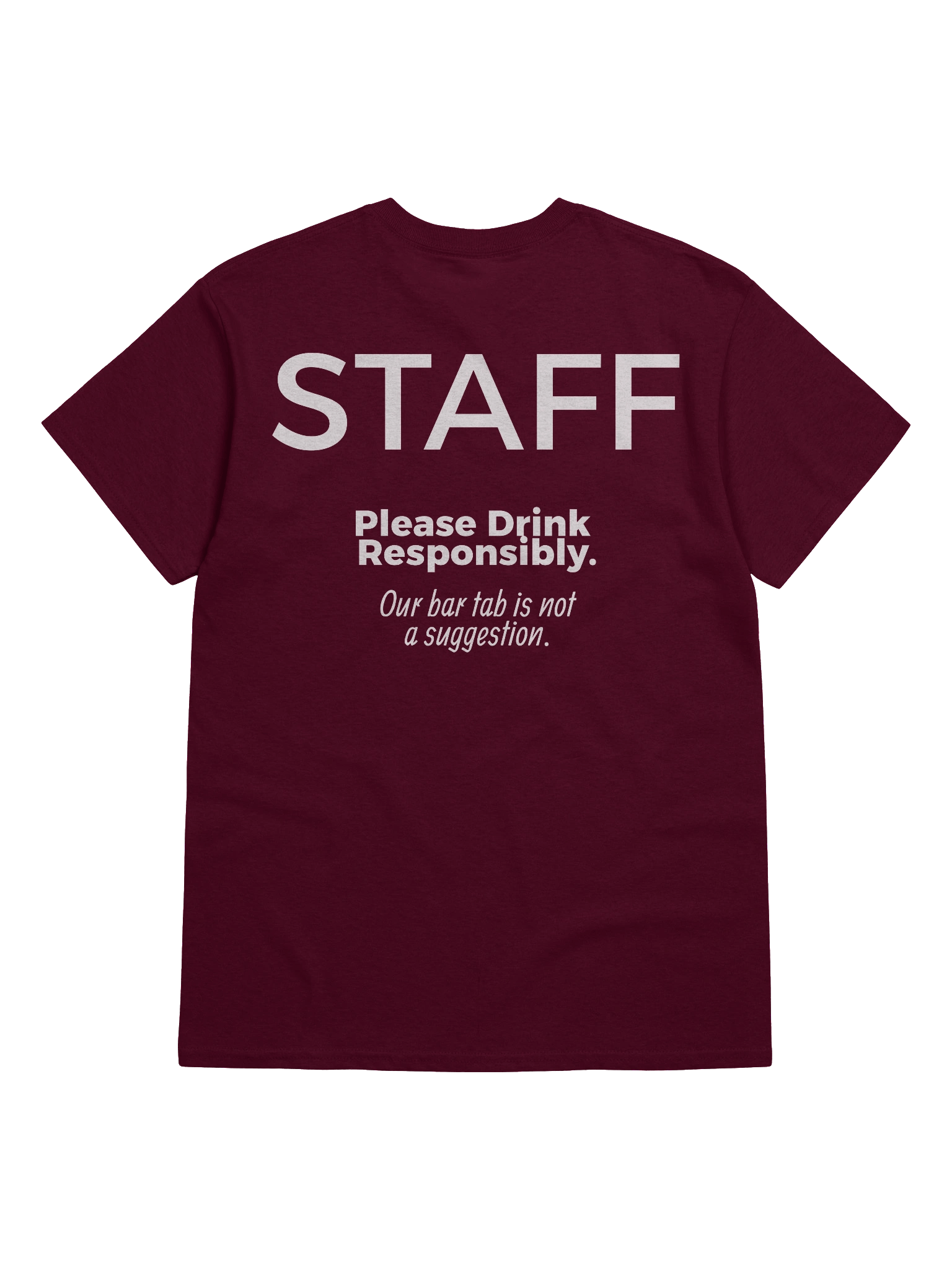 Batchelors Staff T-Shirt (Bar Tab version) product image (6)