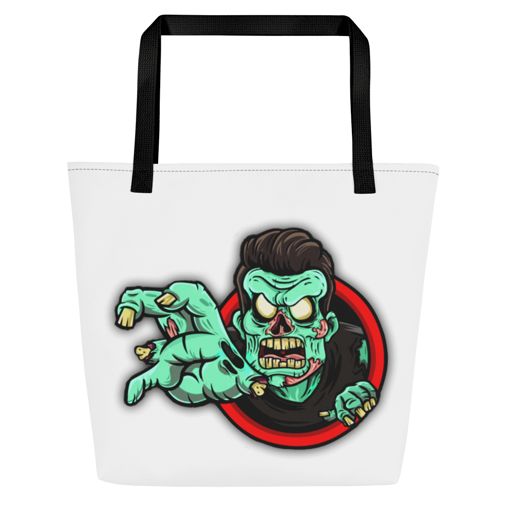 Glowing Eyes Zombie All-Over Tote Bag product image (1)
