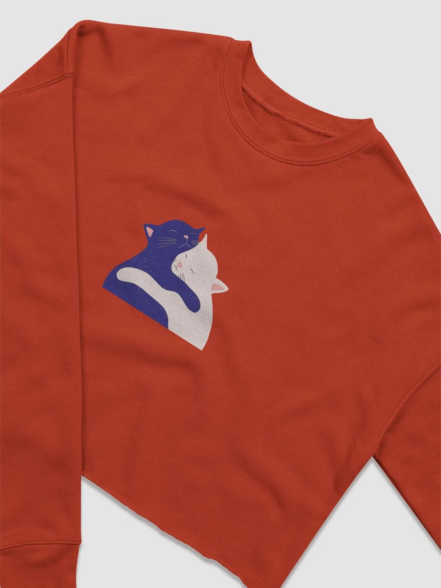 Kitties Hug Women's Crop Sweatshirt product image (7)