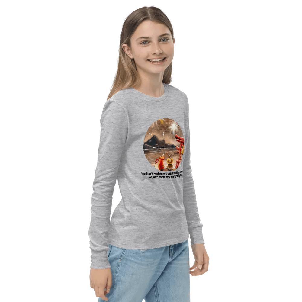 Fireworks Friends Tanuki & Fox-Youth Long Sleeve T-Shirt product image (5)