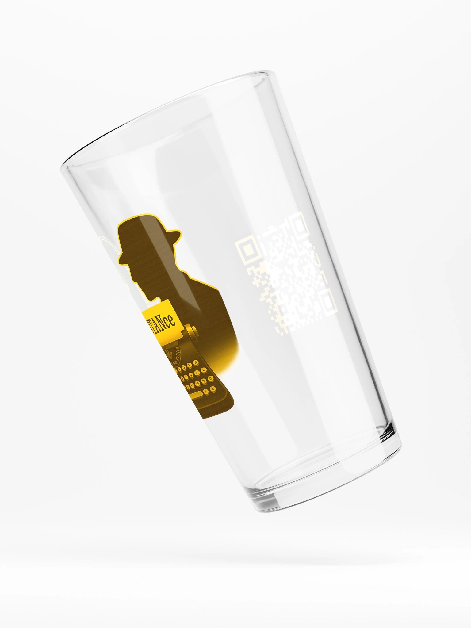 Golden Elegance Shaker Pint Glass product image (4)