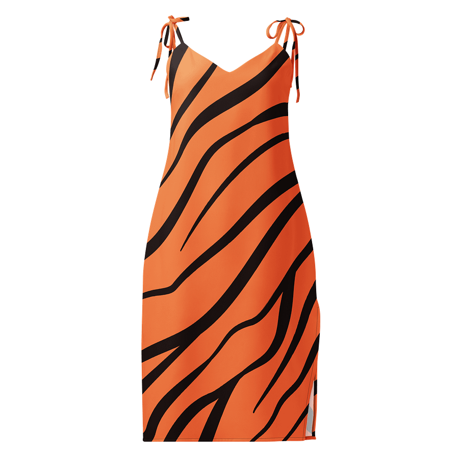 Tiger Stripes Flow: All-Over Print Slip Dress product image (1)