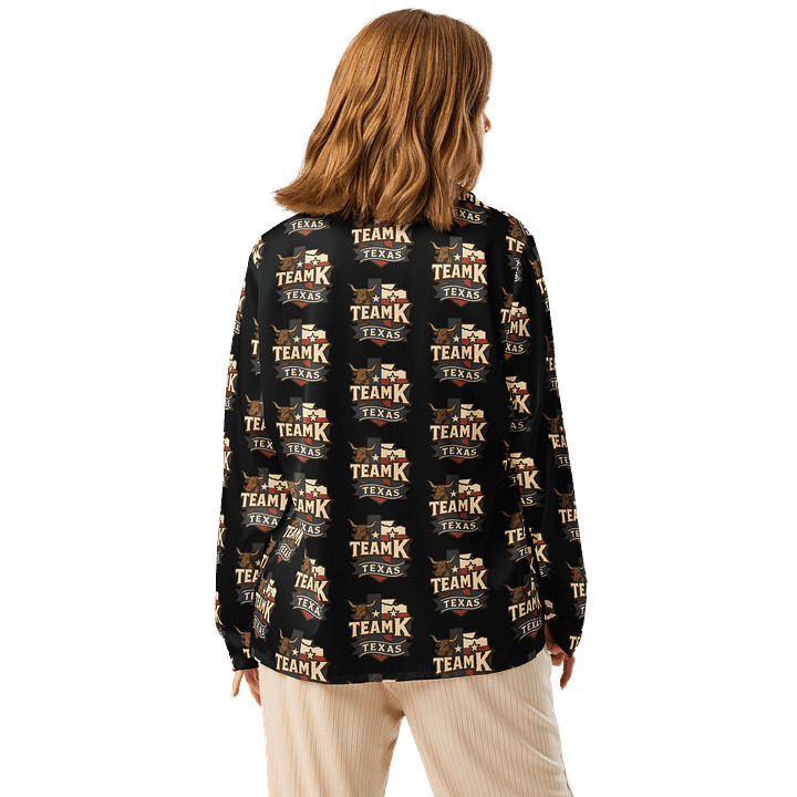 Team K Texas Women's Long Sleeve Pajama Top product image (2)