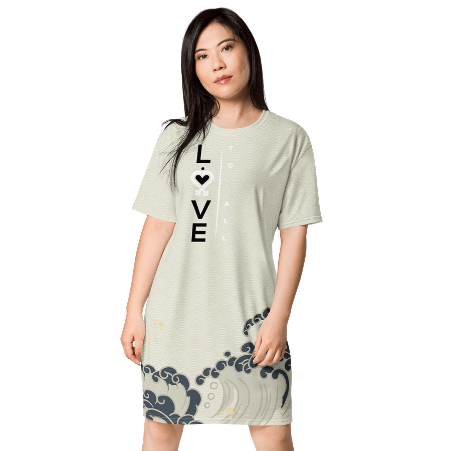 L2A Beige Wave Women's T-Dress product image (2)