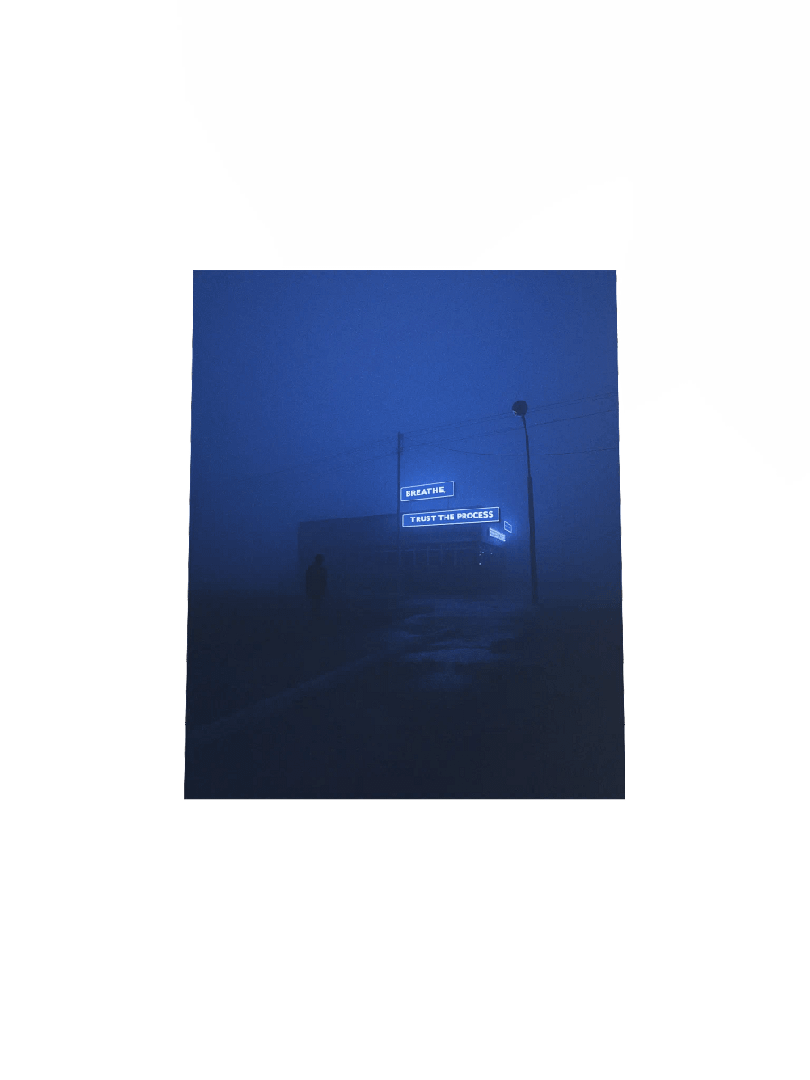 "Breathe, trust the process" Matte Poster product image (23)