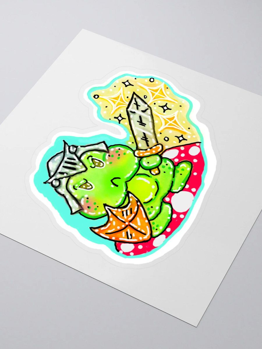 Warrior Frog Kiss cut sticker product image (7)