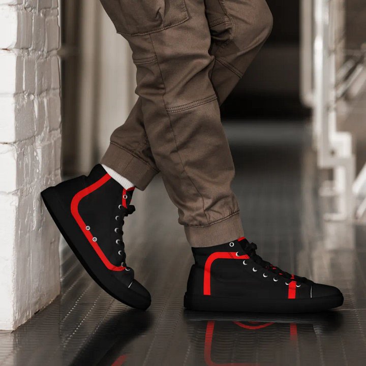EyeSeeThru Logo Mens High Top Shoes product image (2)