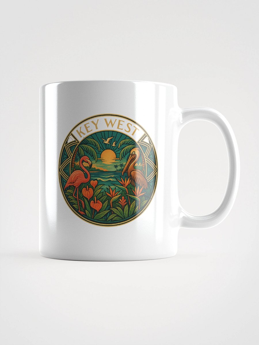 Key West Ceramic Mug with Pelican and Flamingo product image (3)