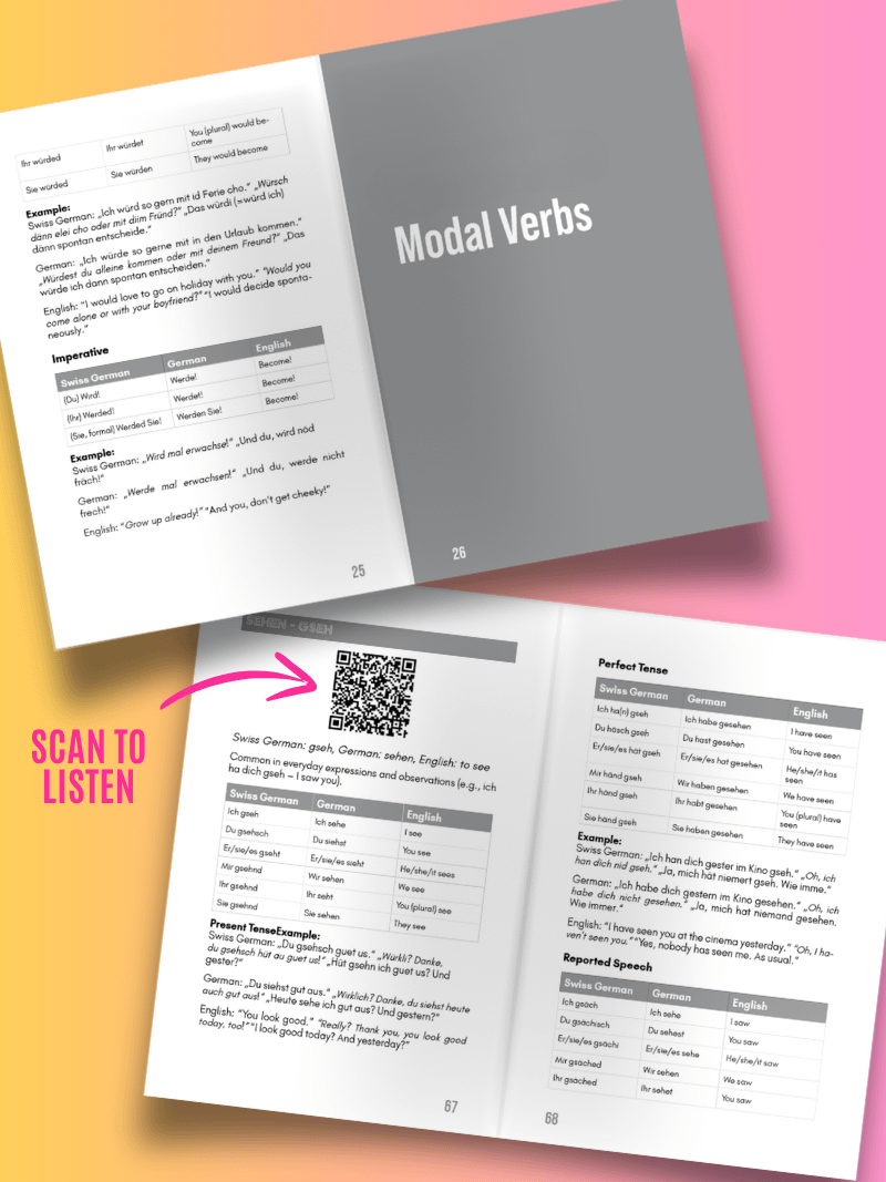 Swiss German Verbs - Master the 100 Most Useful Verbs product image (2)