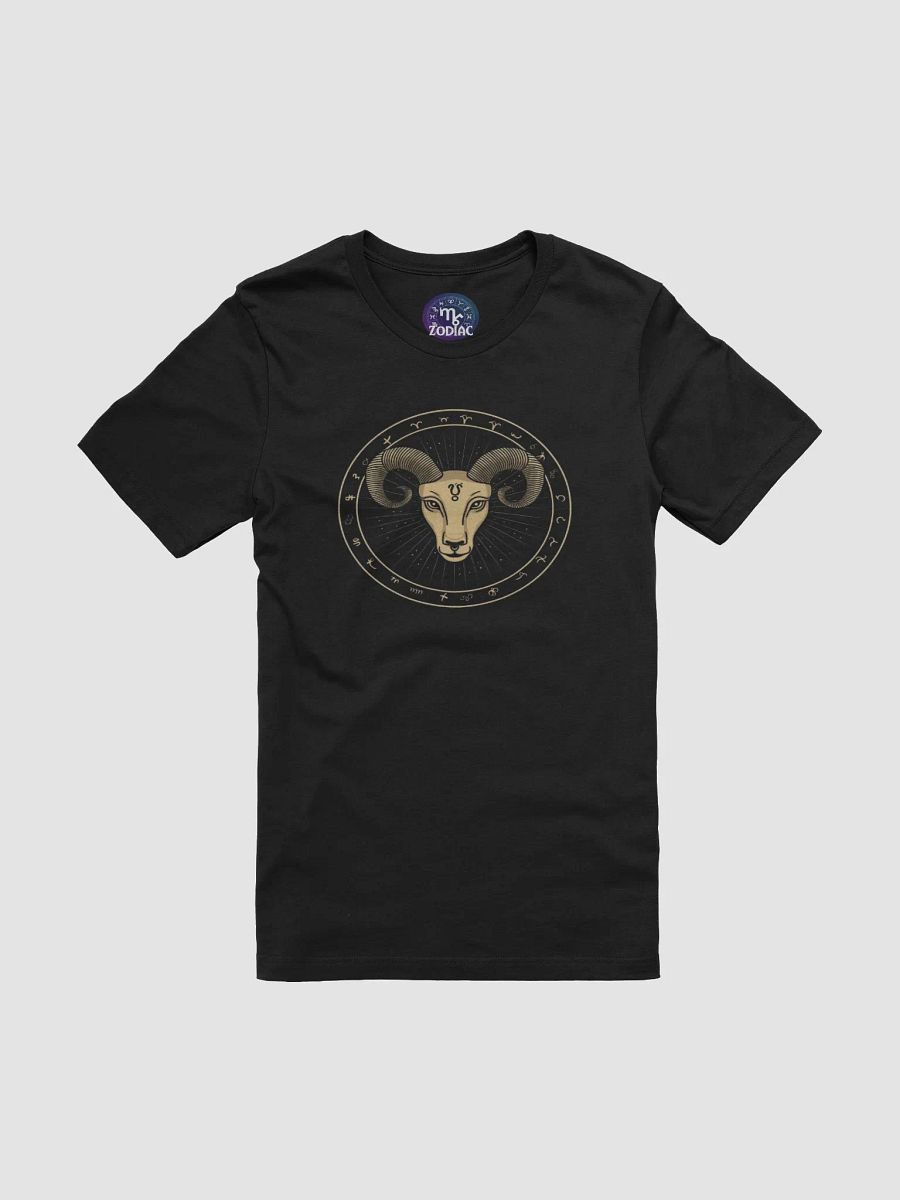 Exclusive Aries Zodiac T-Shirt - Unisex Minimalist Ram Design with Astrological Symbols product image (4)