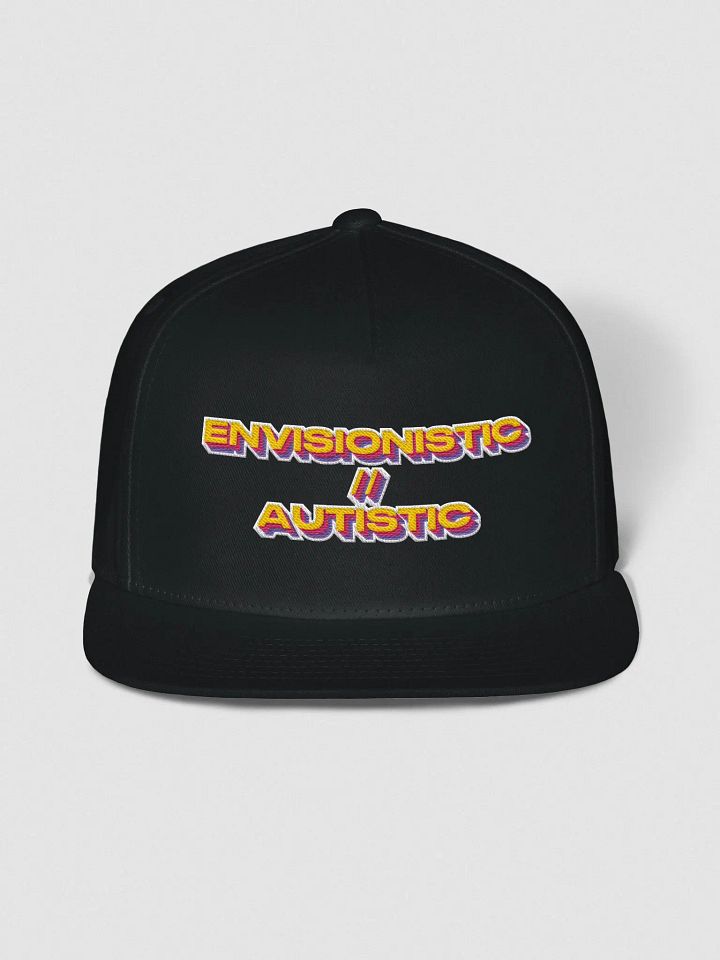 Envisionistic // Autistic Flat Snapback Cap product image (4)