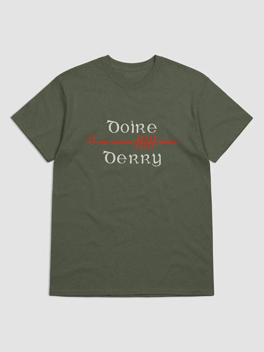 Derry/Doire Scholastic style Ogham printed t-shirt product image (37)