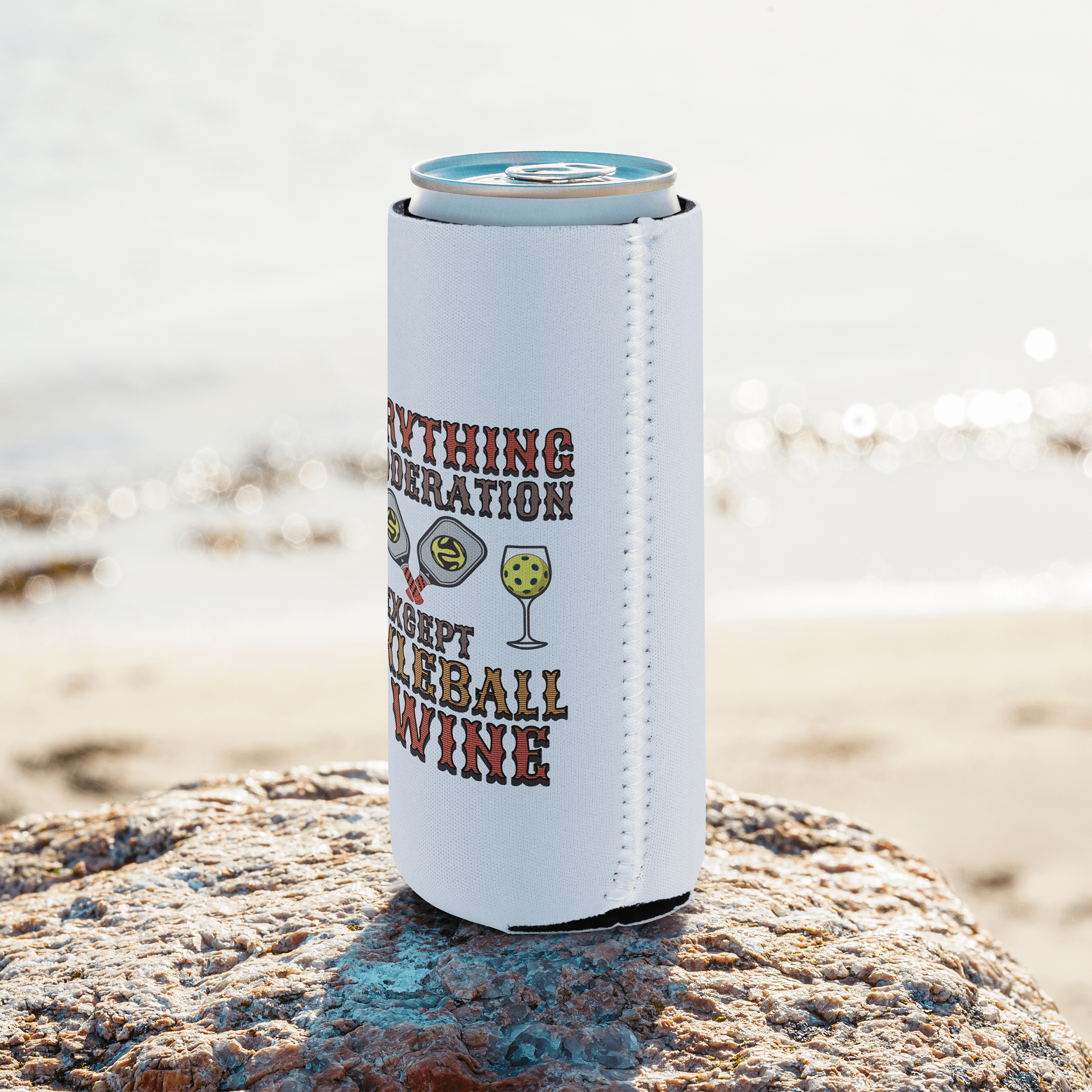 Everything In Moderation Except Pickleball And Wine Can Cooler product image (8)
