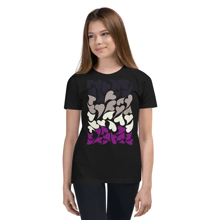 Nestled PRIDE Asexual T-shirt (Youth) product image (5)