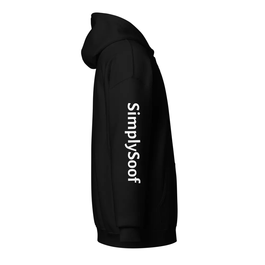 Zip-Up Hoodie with Soof and cats+channel name product image (2)