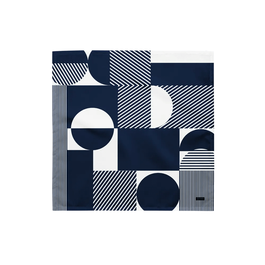 Geometric Navy Blue Bliss Bandana product image (1)