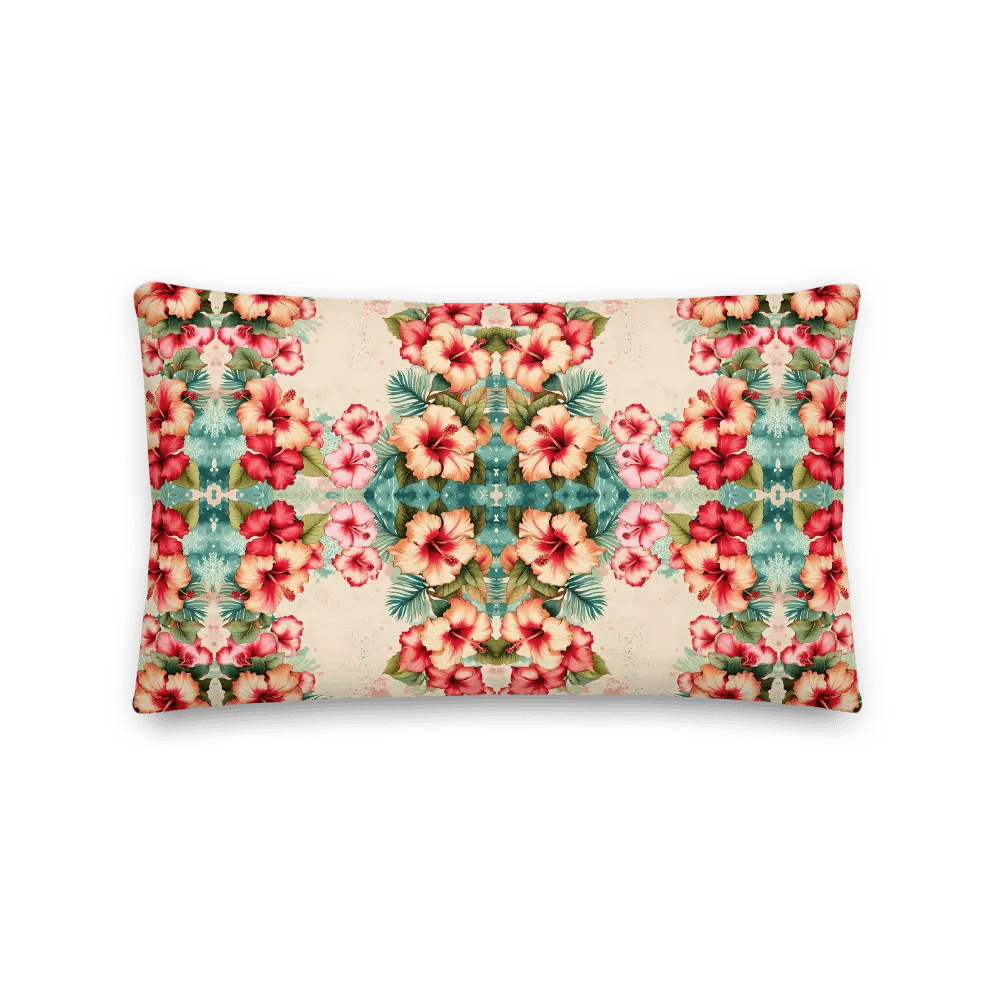 Vintage Tropical Floral Cushion product image (1)