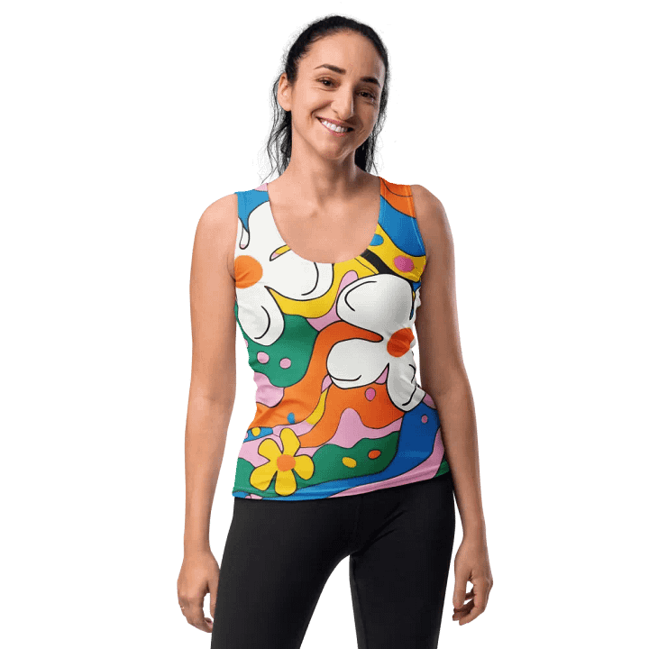 Retro Floral Garden Women's Tank Top product image (2)