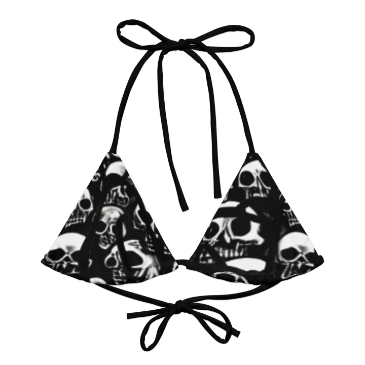 Eerie Skulls All-Over Print Bikini Top product image (2)