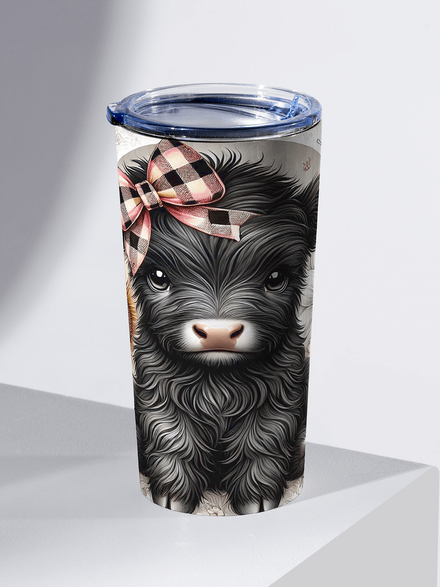 Fluffy Animal Sunflower Stainless Steel Tumbler product image (2)